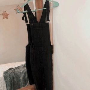 MADEWELL black skinny overalls